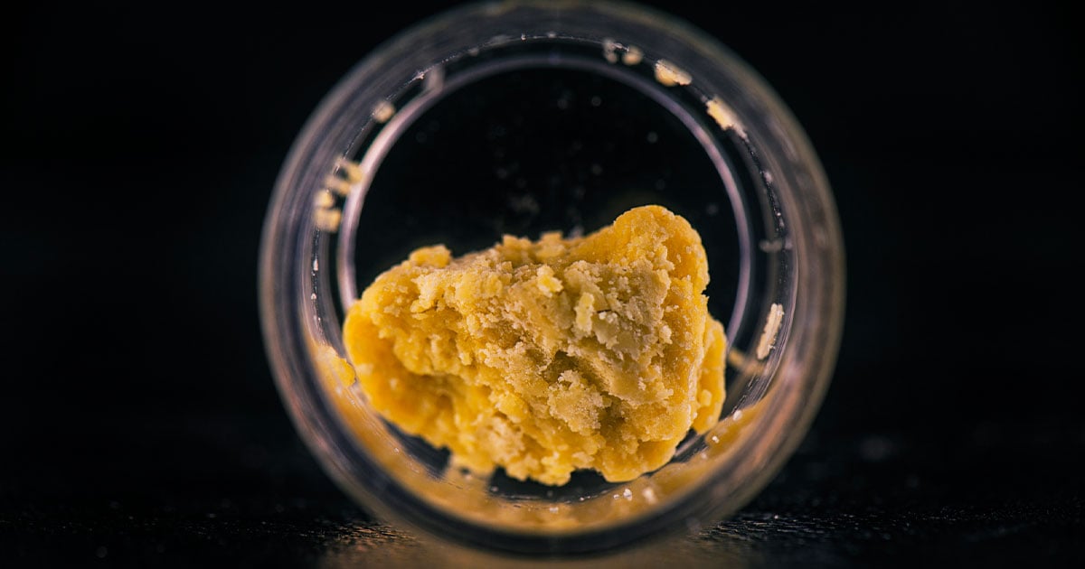 Cannabis extraction wax crumble
