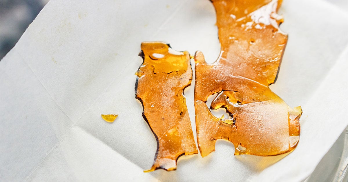 CBD concentrate shatter