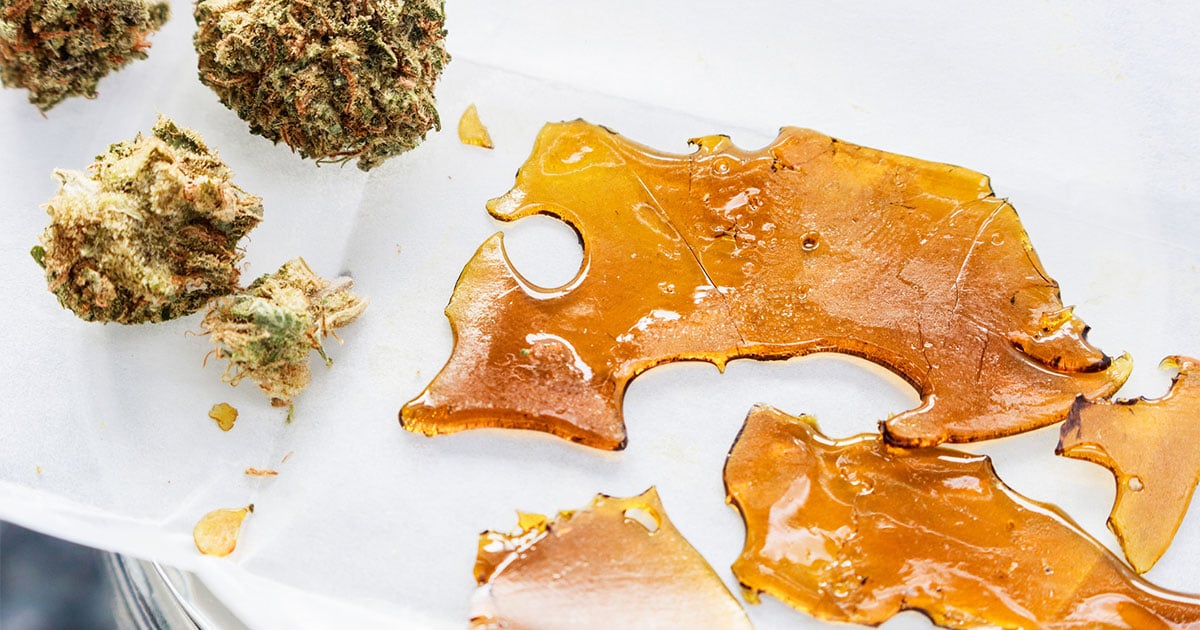 Shatter extract and bud